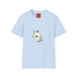 Ghost with Crown T‑Shirt — Cute Retro Cartoon Halloween Tee