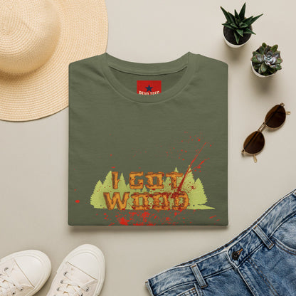 I Got Wood Funny Lumberjack T-Shirt — Camping, Outdoors & Carpenter Gift
