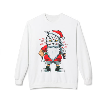 Santa Skull — Edgy Christmas Graphic Crewneck Sweatshirt