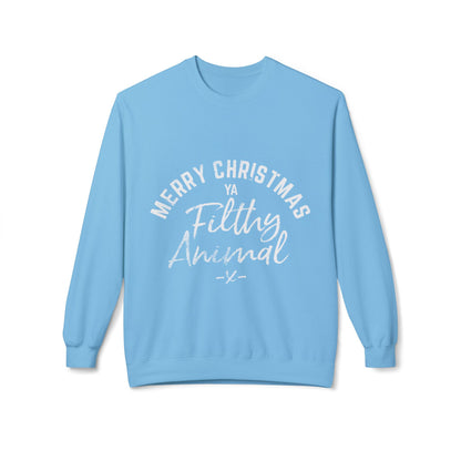Merry Christmas Ya Filthy Animal Crewneck Sweatshirt