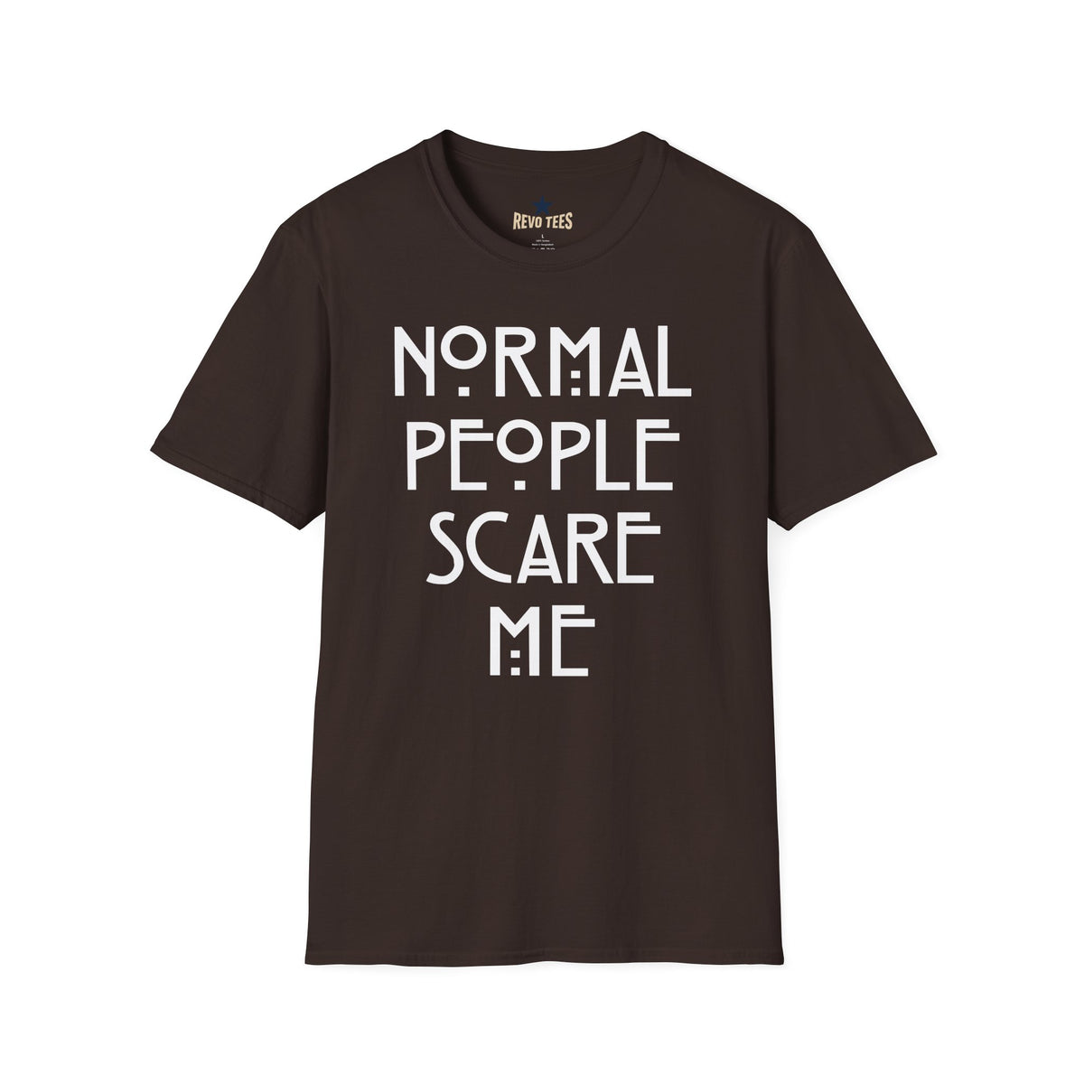 Revotees Normal People Scare Me Unisex Softstyle T-Shirt - alternate view 4