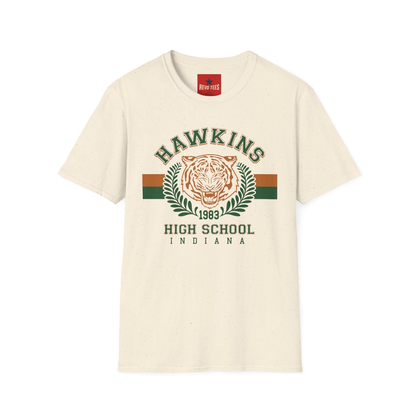 Hawkins High School Tiger Tee — Vintage 1983 Crest T‑Shirt