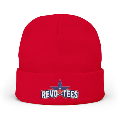 Embroidered 'Revotees' Star Knit Beanie — Patriotic Winter Hat