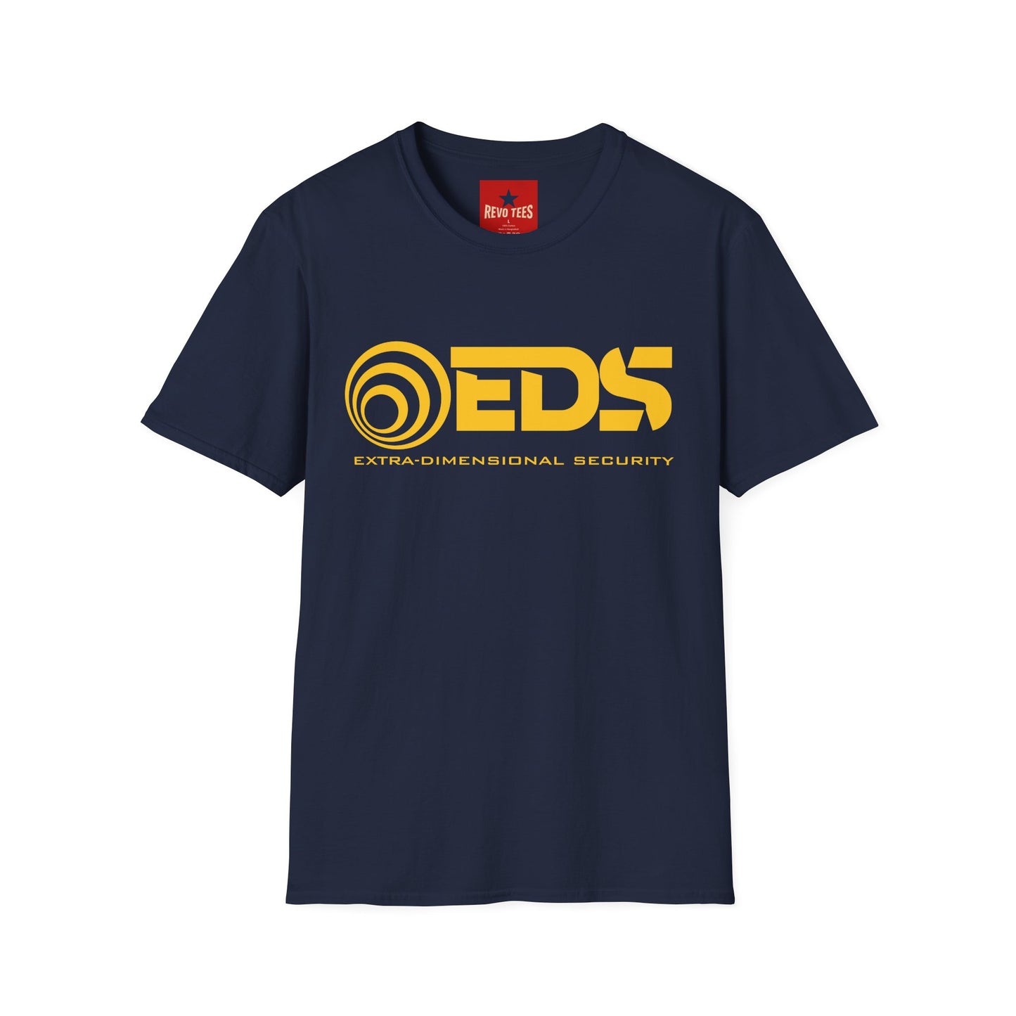 EDS Logo T-Shirt — Extra Dimensional Security Retro Sci‑Fi Tee