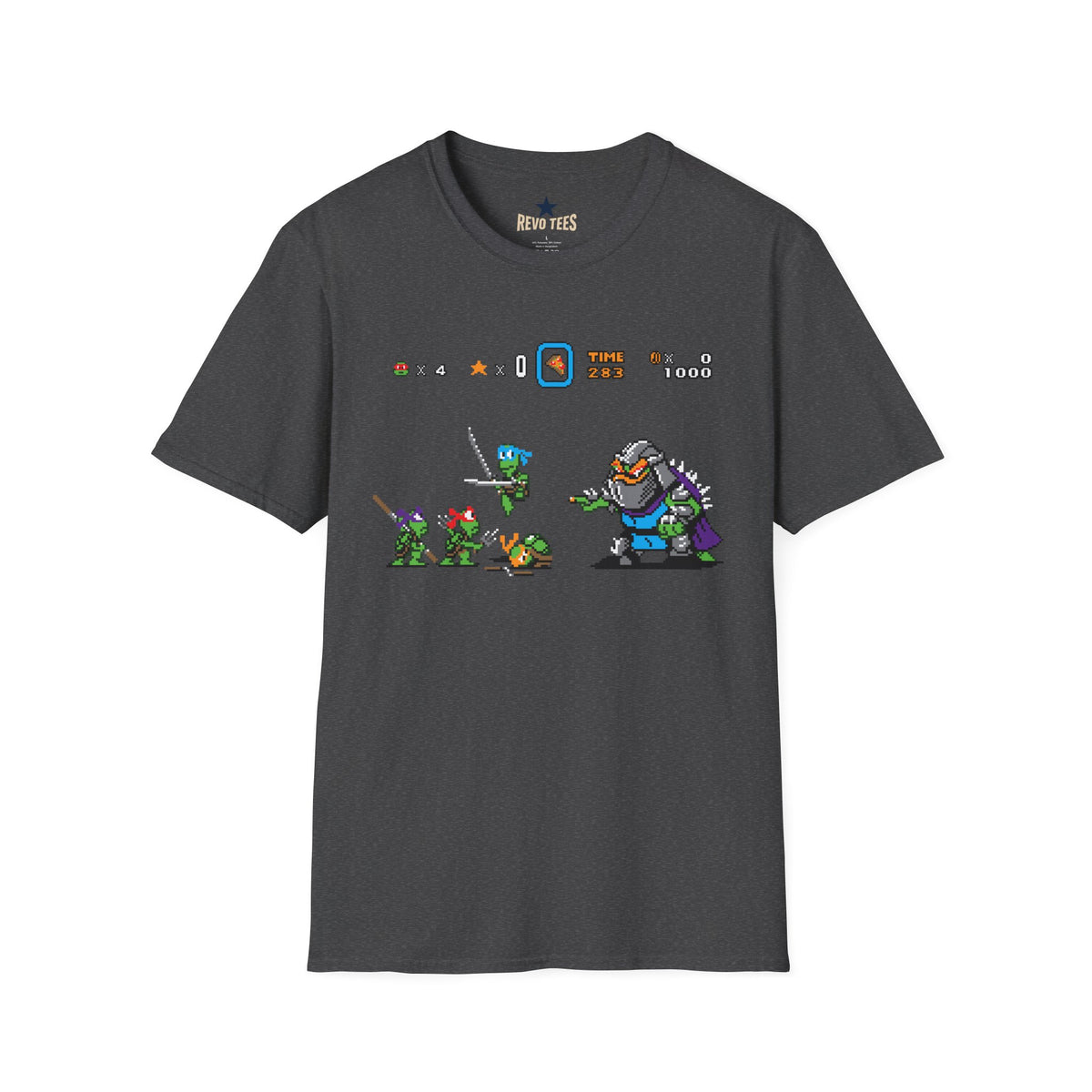 Baby Ninja Turtles& Bowser — Retro Arcade Graphic T