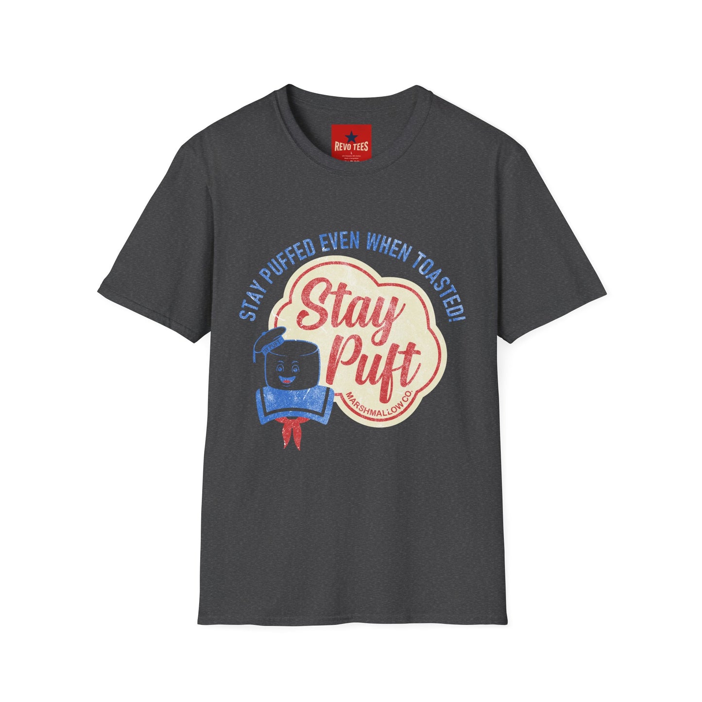 Stay Puft Retro Graphic T-Shirt — "Stay Puffed Even When Toasted"