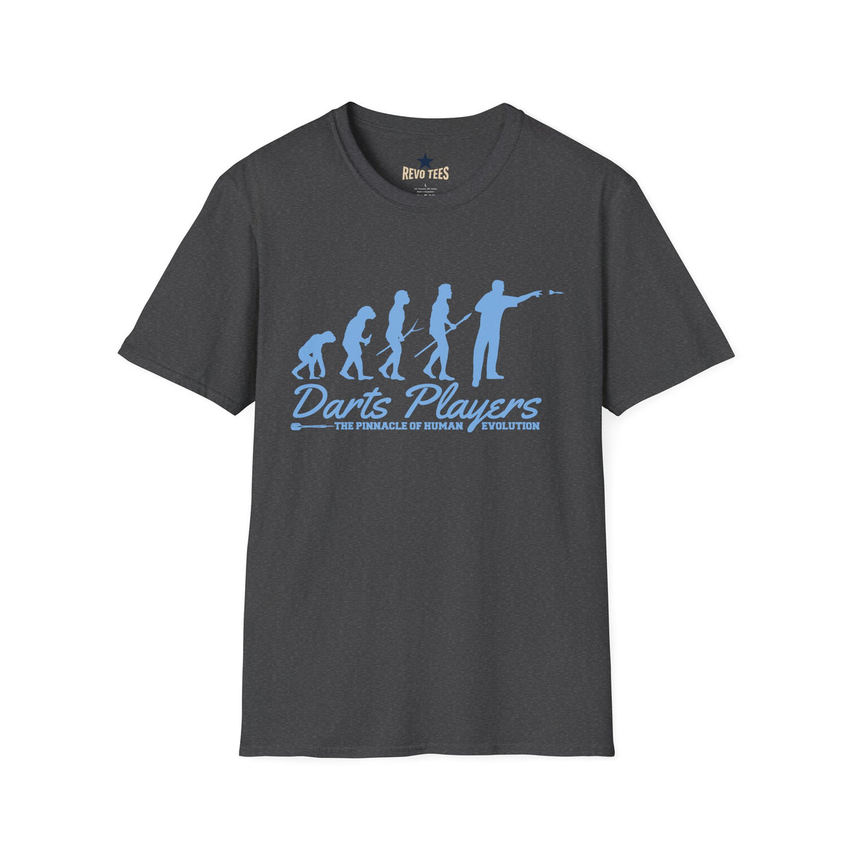 Revotees Darts Players Evolution Funny Darting Evolution Graphic for Players Fans T-Shirt - alternate view 8