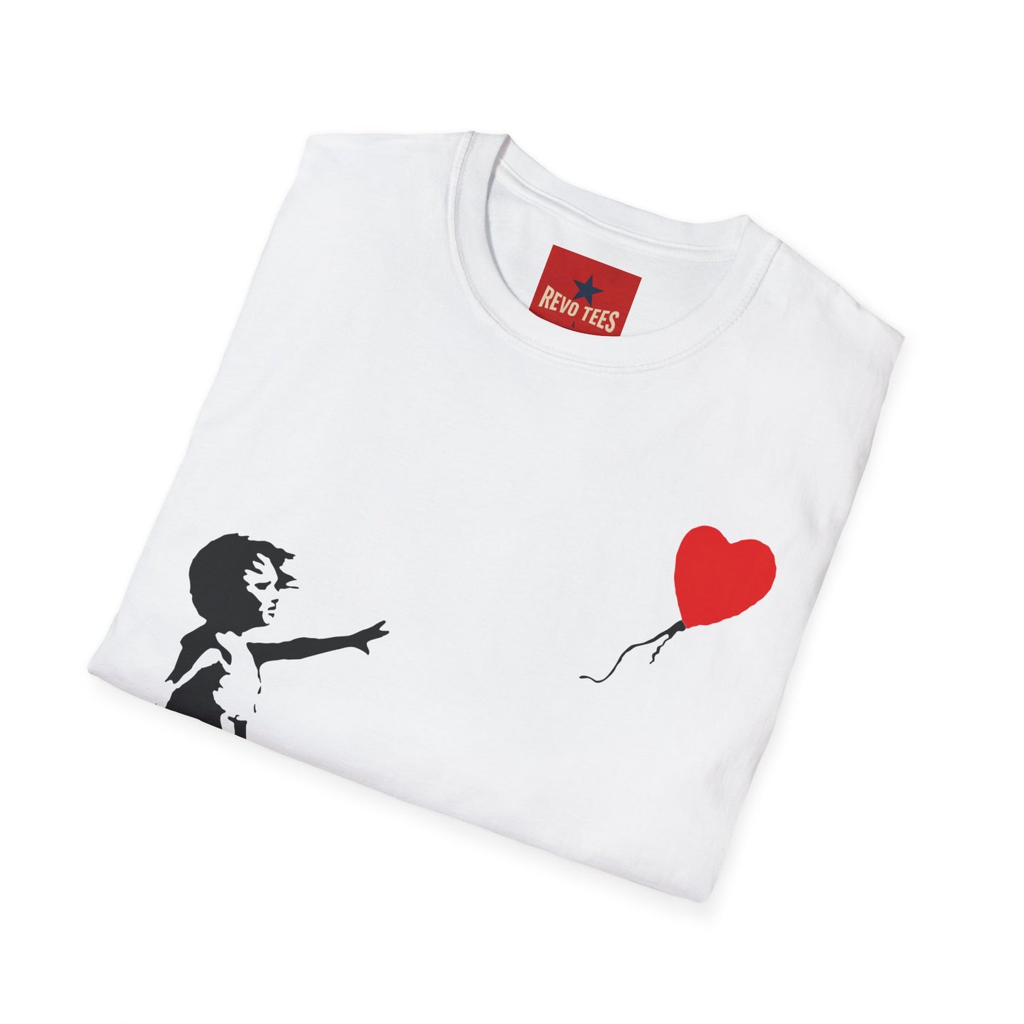 Banksy-Inspired Girl with Heart Balloon T-Shirt — Street Art Graphic Tee