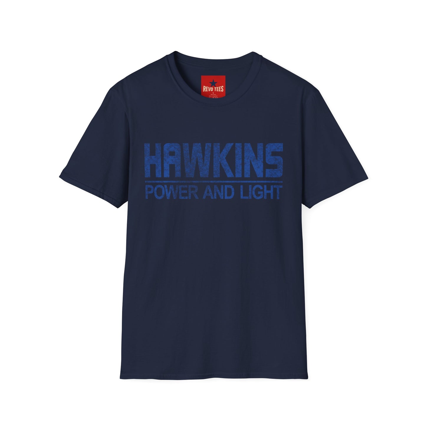 Hawkins Power & Light Vintage Logo T-Shirt