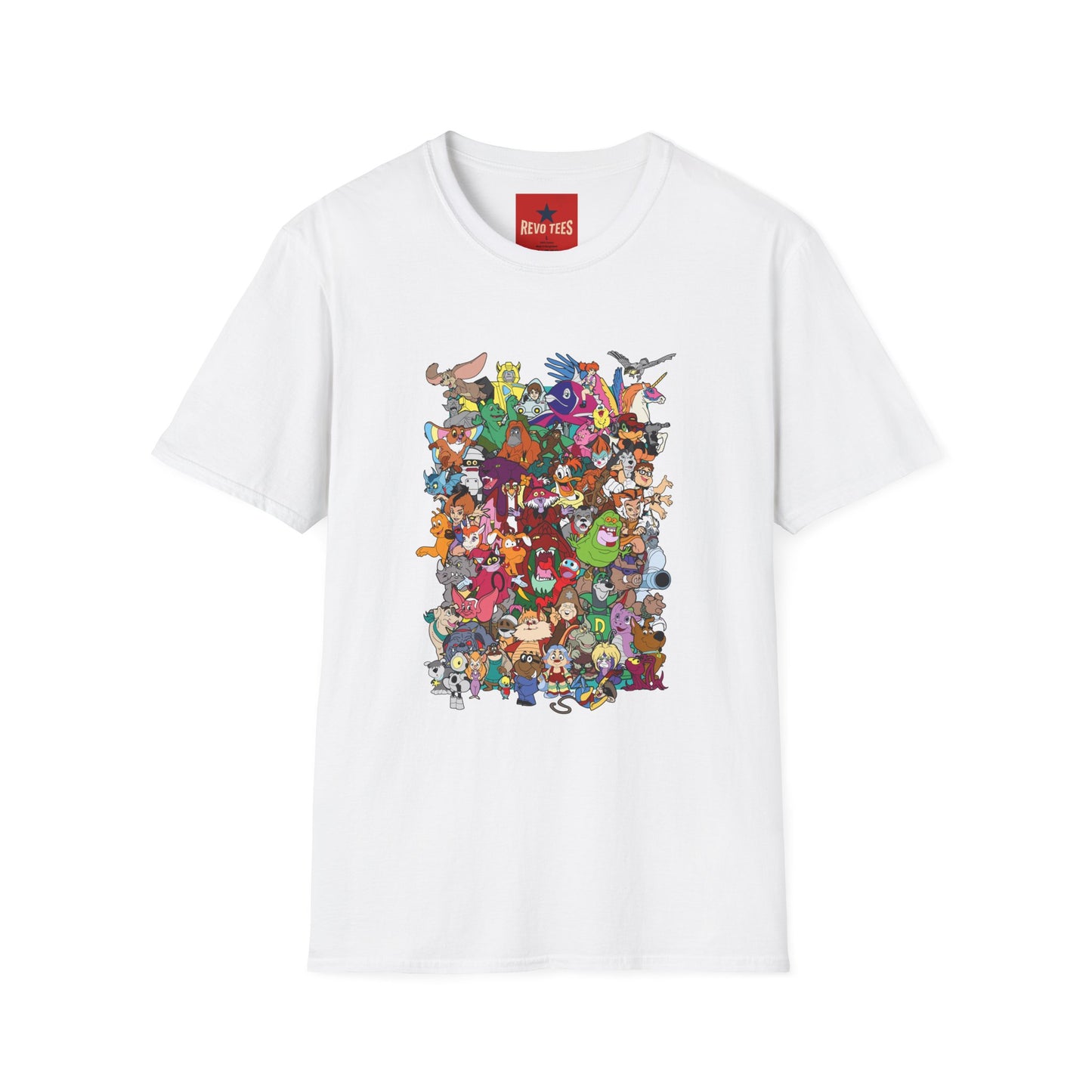 Retro Cartoon Characters Collage T-Shirt