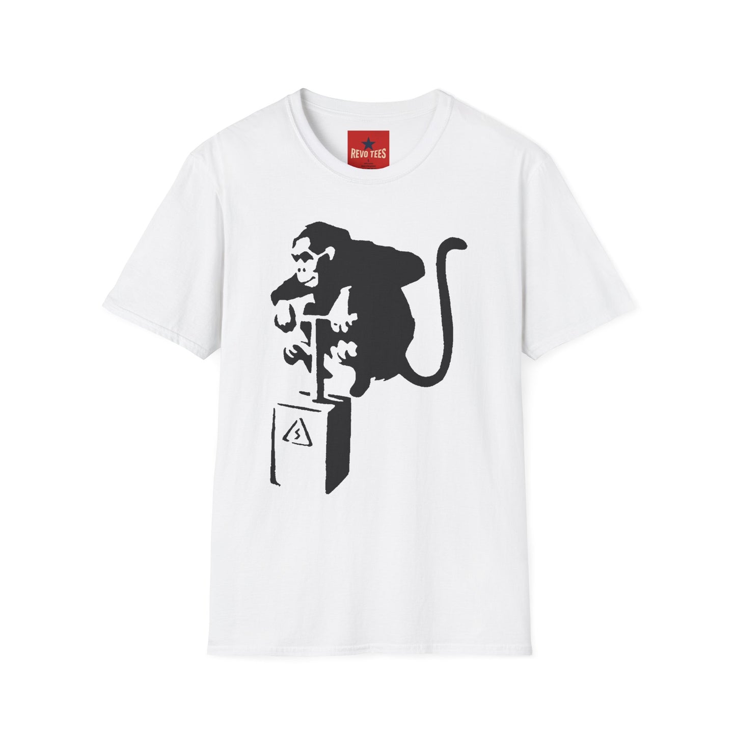Banksy-Style Monkey On Bomb T-Shirt — Street Art Graphic Tee