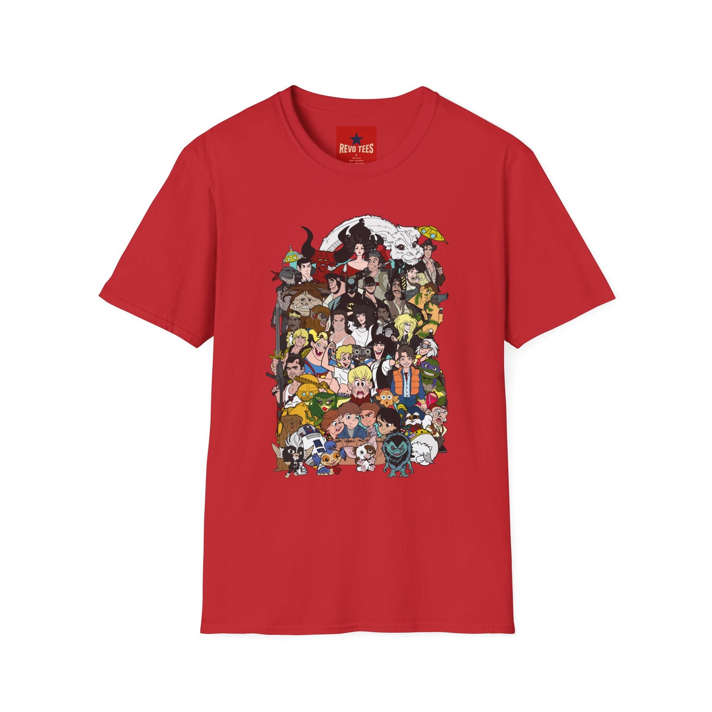 Anime Character Collage T-Shirt — Retro Studio Movie Tribute Tee