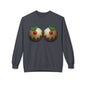 Yule Tidings We'll Twin - Christmas Puddings Crewneck Sweater