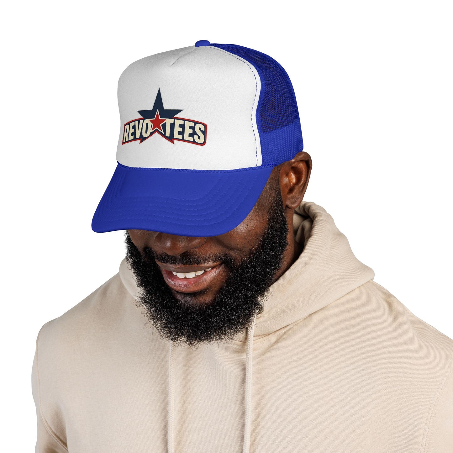 Revotees Star Logo Trucker Cap - Vintage Patriotic Mesh Hat