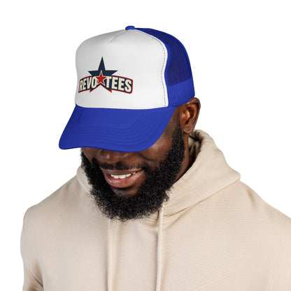 Revotees Star Logo Trucker Cap - Vintage Patriotic Mesh Hat