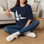 Banksy's Dove of Peace T‑Shirt — Flying Dove with Olive Branch & Earth Heart Graphic