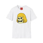 Skull with Blonde Hair T‑Shirt — Retro Punk Skull Graphic Tee