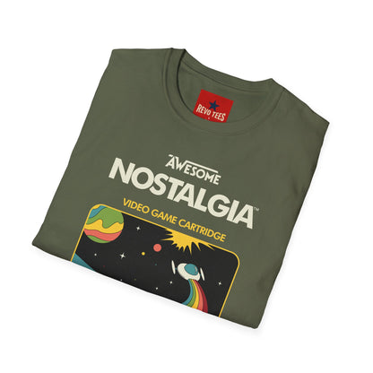 Awesome Nostalgia T-Shirt — Retro Video Game Cartridge Graphic Tee