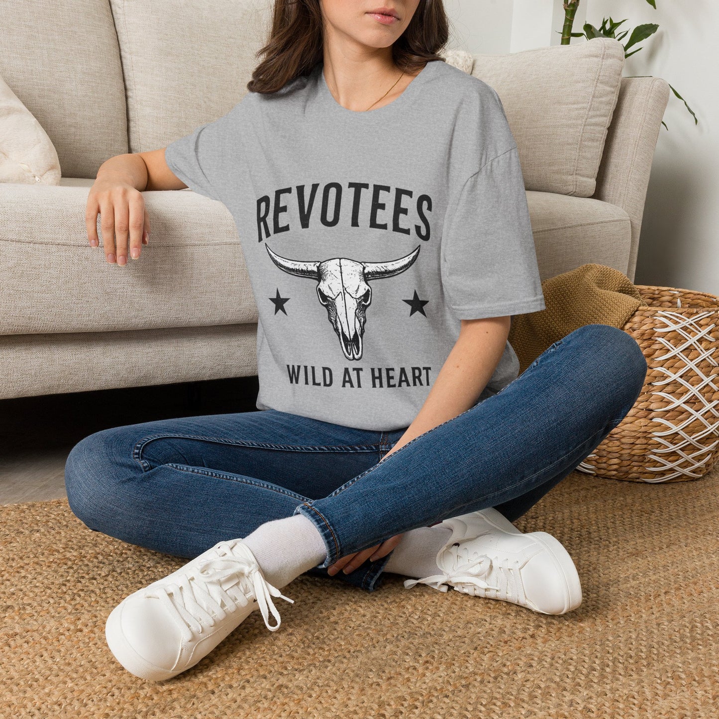 Revotees Bull Skull T-Shirt — Wild at Heart Western Graphic Tee