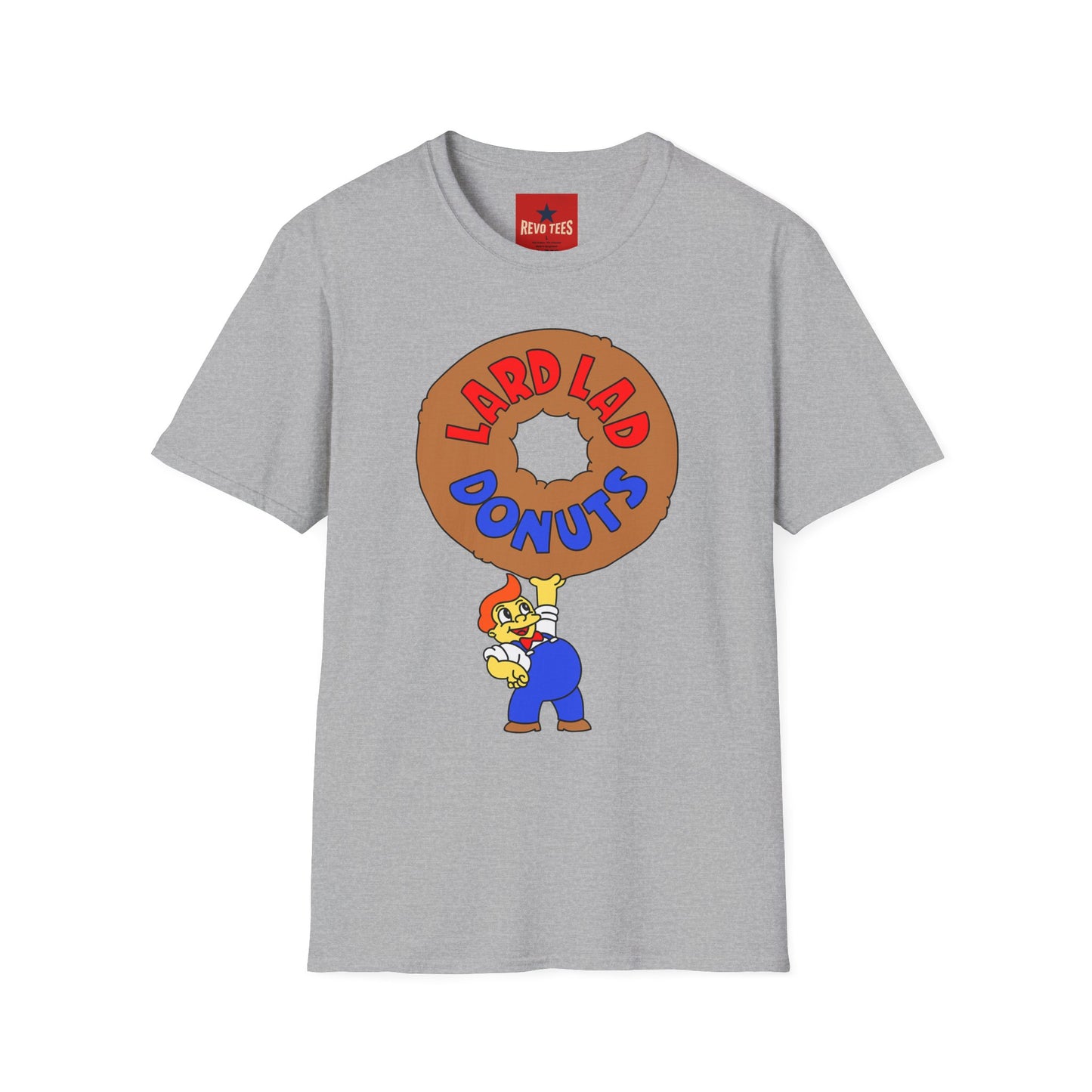 Donut Vintage Logo T‑Shirt — "Lard Lad Donuts" Cartoon Tee