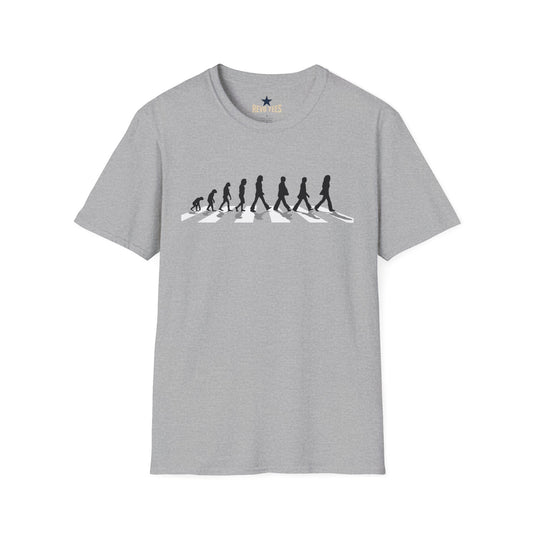 Revotees Evolution of Abby Road the Beatles Unisex Softstyle T-Shirt