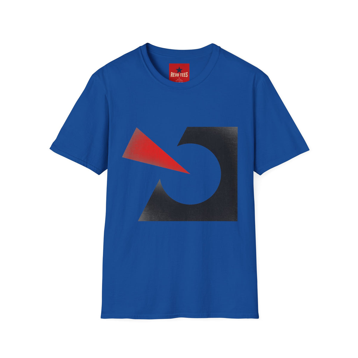 Revotees Abstract Geometric Red Arrow Black Circle Minimalist T-Shirt - alternate view 7