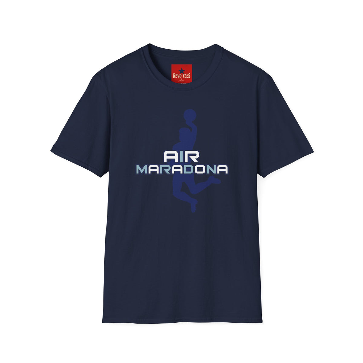 Revotees Air Maradona Retro Soccer Silhouette T-Shirt - alternate view 10