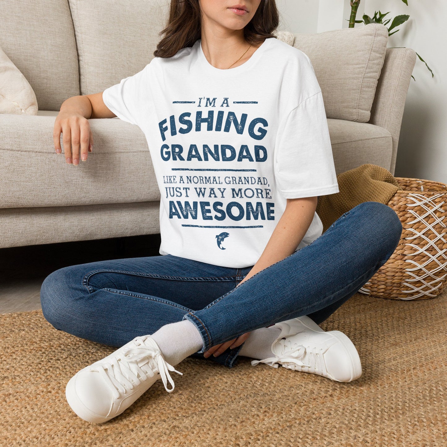 Fishing Grandad T-Shirt — "I'm a Fishing Grandad" Graphic Tee for Proud Grandpa, Father’s Day Gift