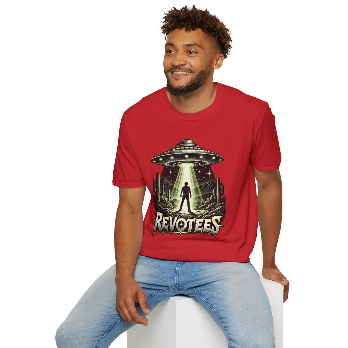 REVOTEES Alien Abduction – Sci‑Fi UFO Graphic Tee