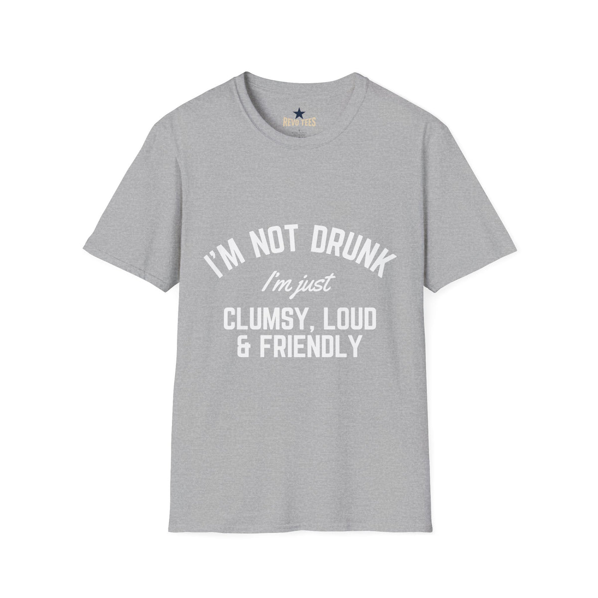 Revotees Im Not Drunk Unisex Softstyle T-Shirt - alternate view 2