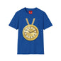 Gold Pocket Watch Necklace T-Shirt — Vintage Clock Graphic Tee