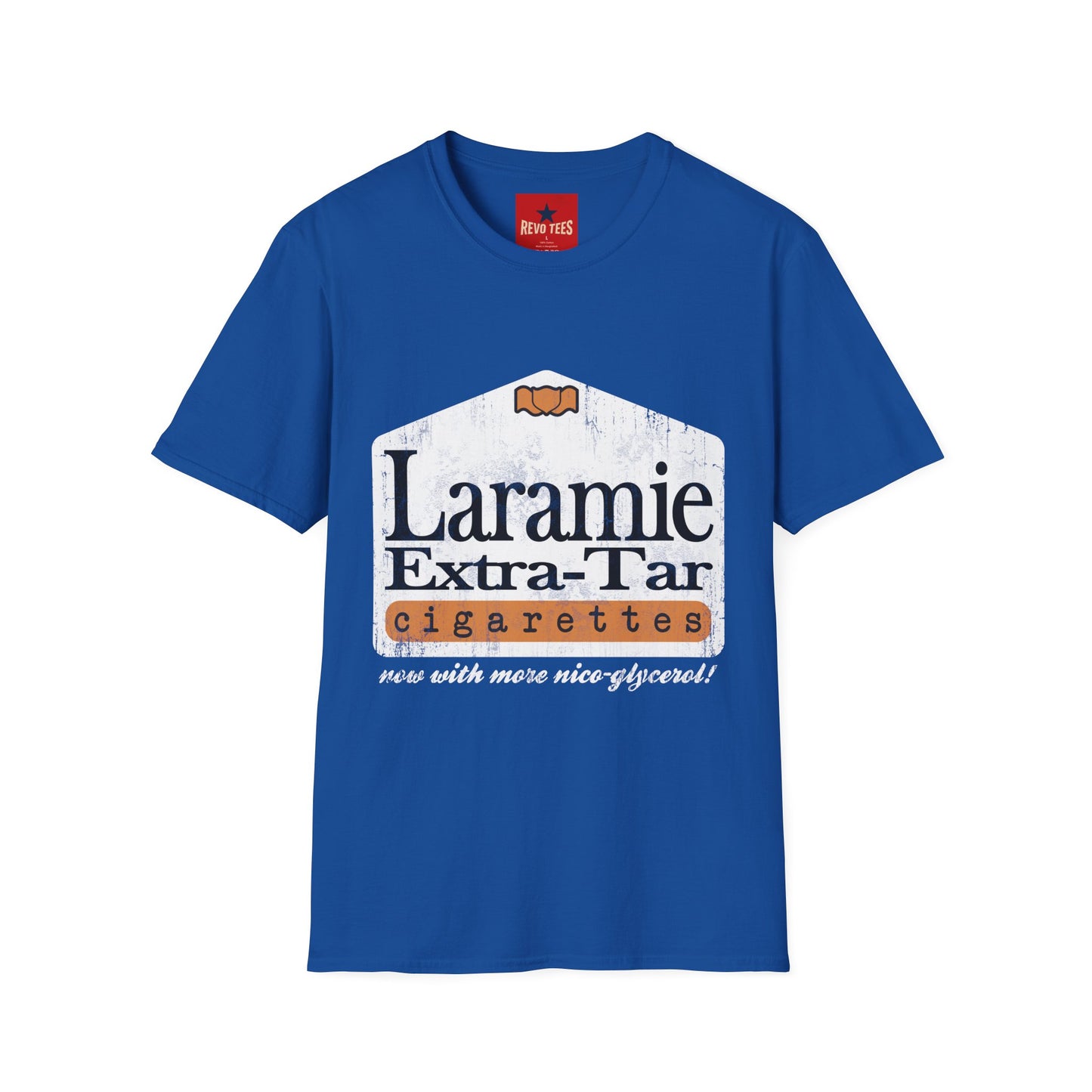 Laramie Vintage Cigarette Logo Tee - Retro Graphic T-Shirt