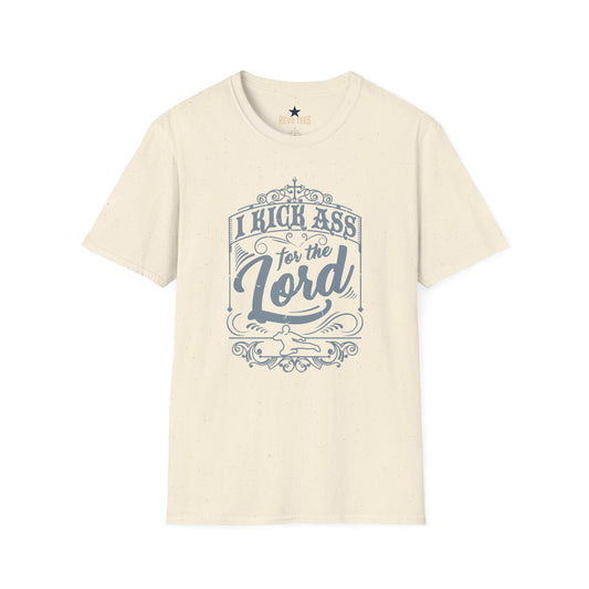 Revotees Christian Graphic I Kick Ass for the Lord Inspirational Faith T-Shirt