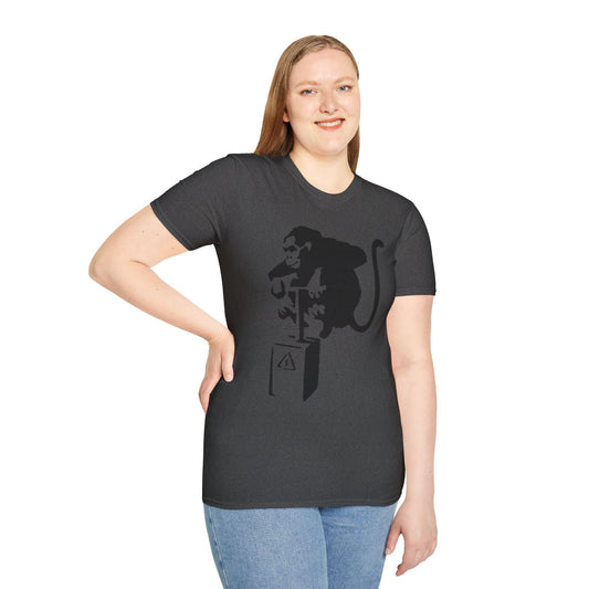 Banksy-Style Monkey On Bomb T-Shirt — Street Art Graphic Tee