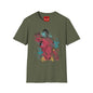 Retro Space Pilot T-Shirt — Watercolor Sci‑Fi Illustration