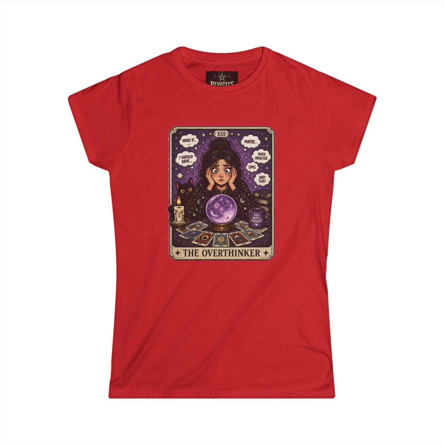 The Overthinker Tarot T‑Shirt — Women's Psychic Crystal Ball Tee