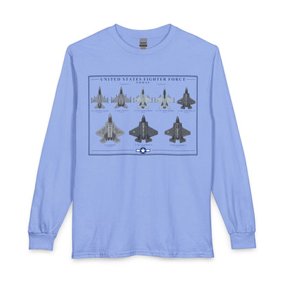 USAF Selection Today's Fleet of Fighter Jets - Long Sleeve Tee