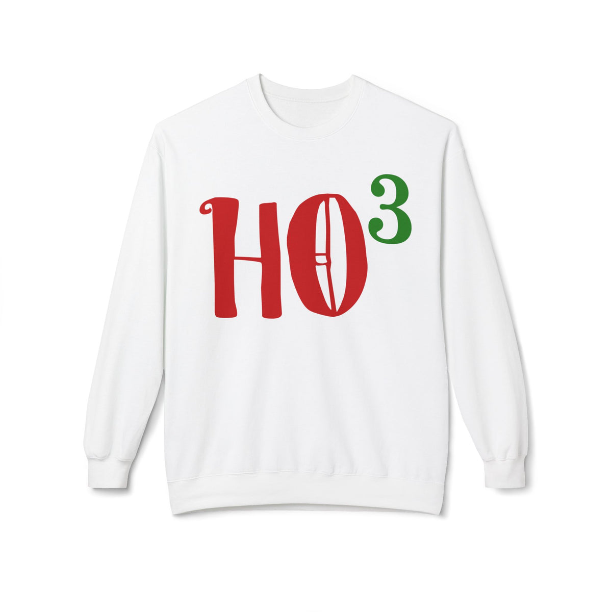 Christmas HO — Festive Red & Green Holiday Crewneck Sweatshirt