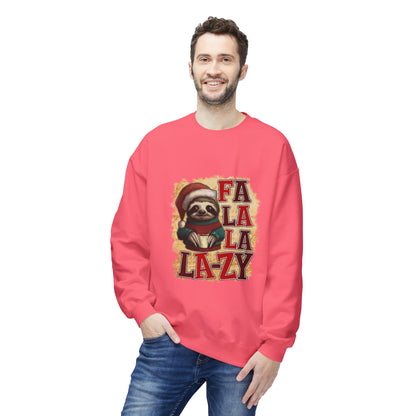 Fa La La La-Zy Sloth Christmas Sweatshirt