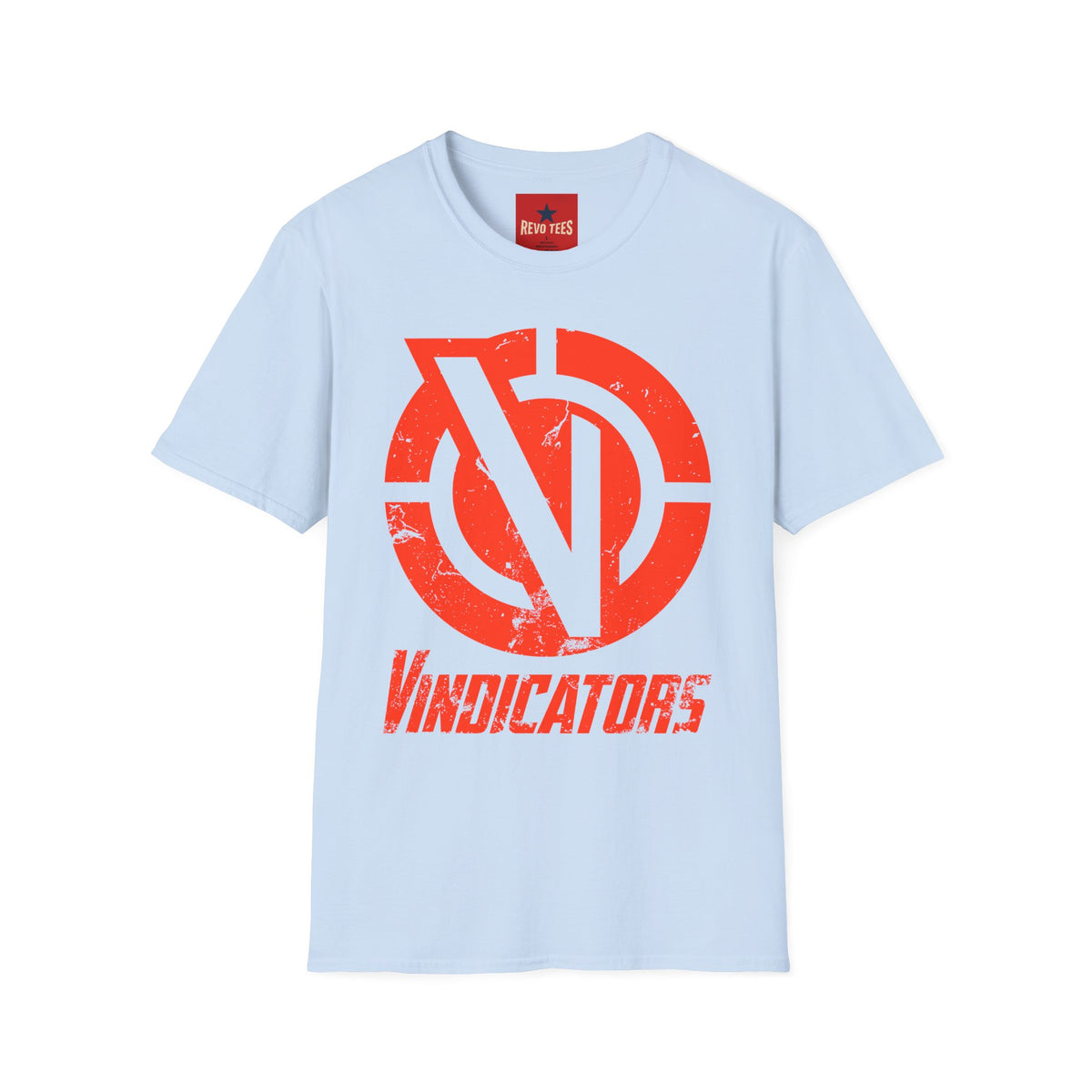 Revotees Vindicators Logo Distressed Retro Graphic T-Shirt - alternate view 8