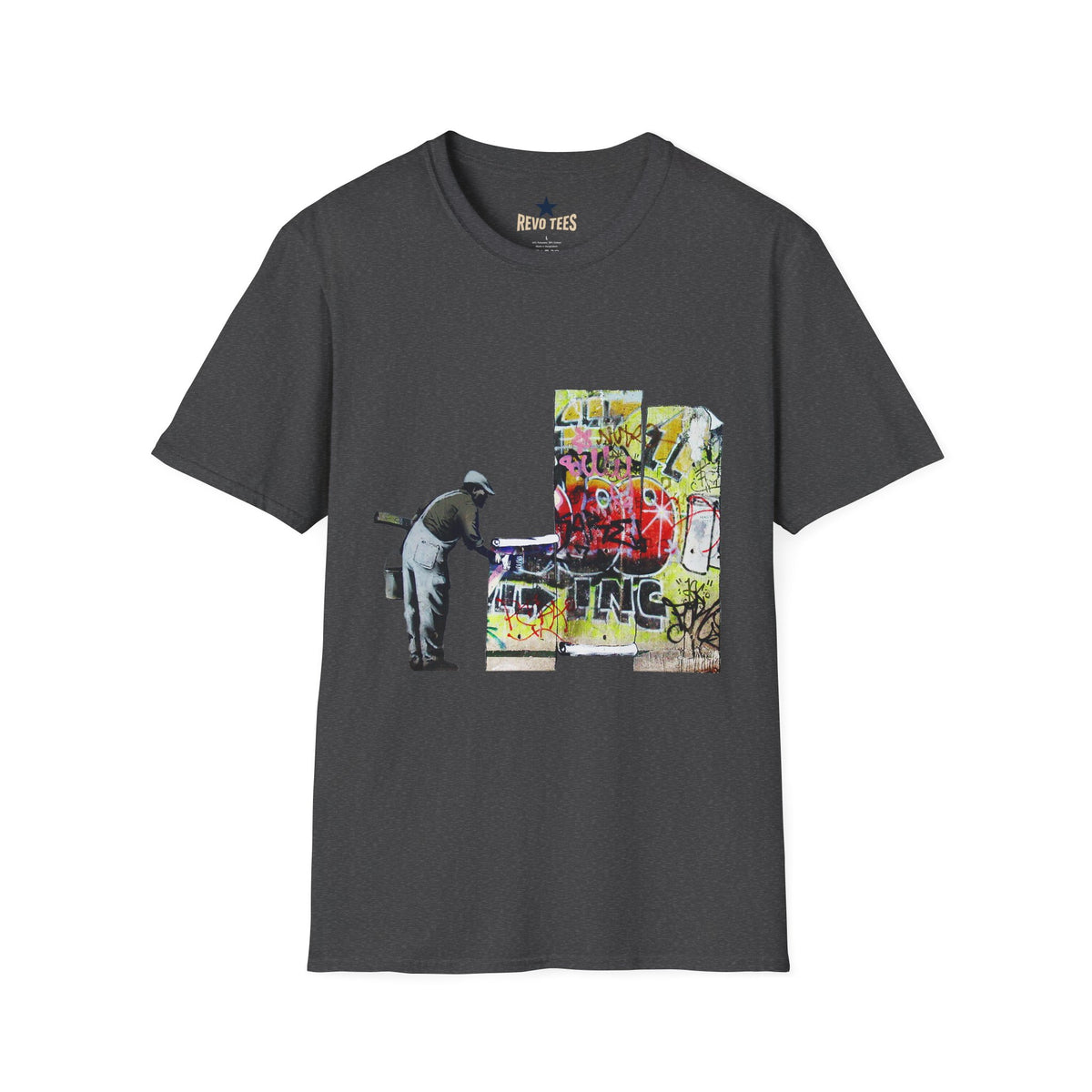 Revotees Banksy Graffiti Cleaner Urban Street Art T-Shirt - alternate view 5