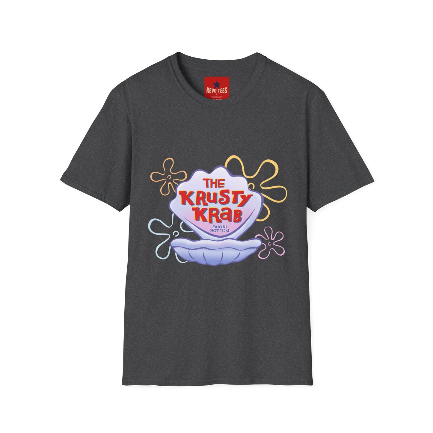 Krusty Krab Logo T-Shirt — Retro Cartoon Seafood Shop Tee