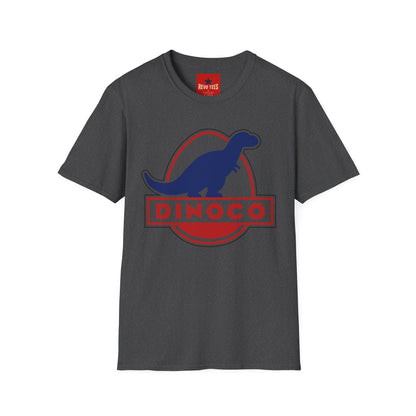 T-Shirt — Retro Dino Logo 'Dinoco' Graphic Tee