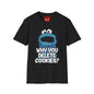 Cookie Monster "Why You Delete Cookies?" T-Shirt — Funny Retro Kids TV Graphic Tee