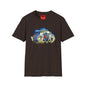 Sci‑Fi Adventure T‑Shirt — Time Traveler Crew Scene