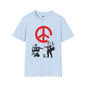 Revotees Banksy Peace Symbol Graffiti Red Drip Street Art T-Shirt - alternate view 6