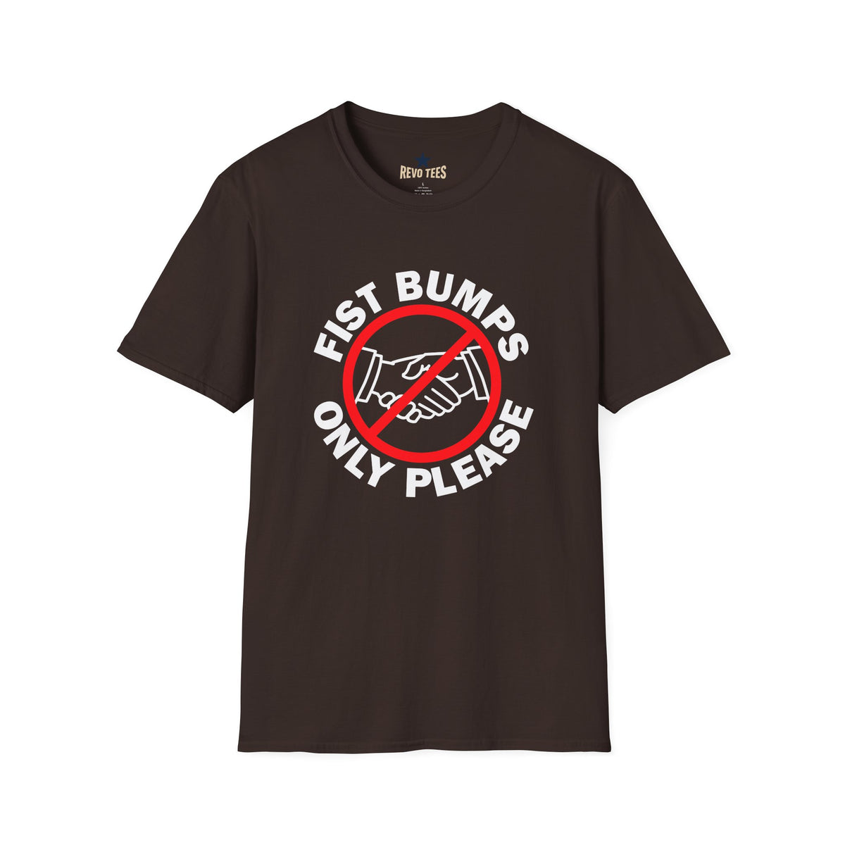 Revotees Fist Bumps Only Please Graphic T-Shirt - alternate view 3