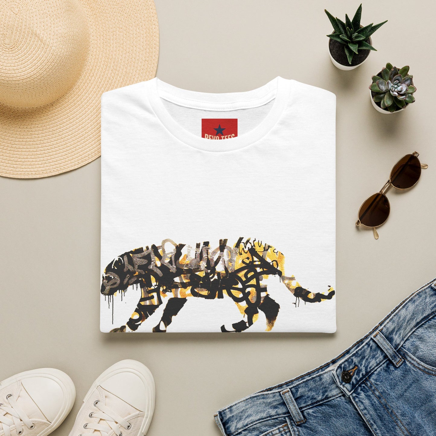 Banksy Graffiti Tiger T-Shirt — Urban Street Art Cat Tee