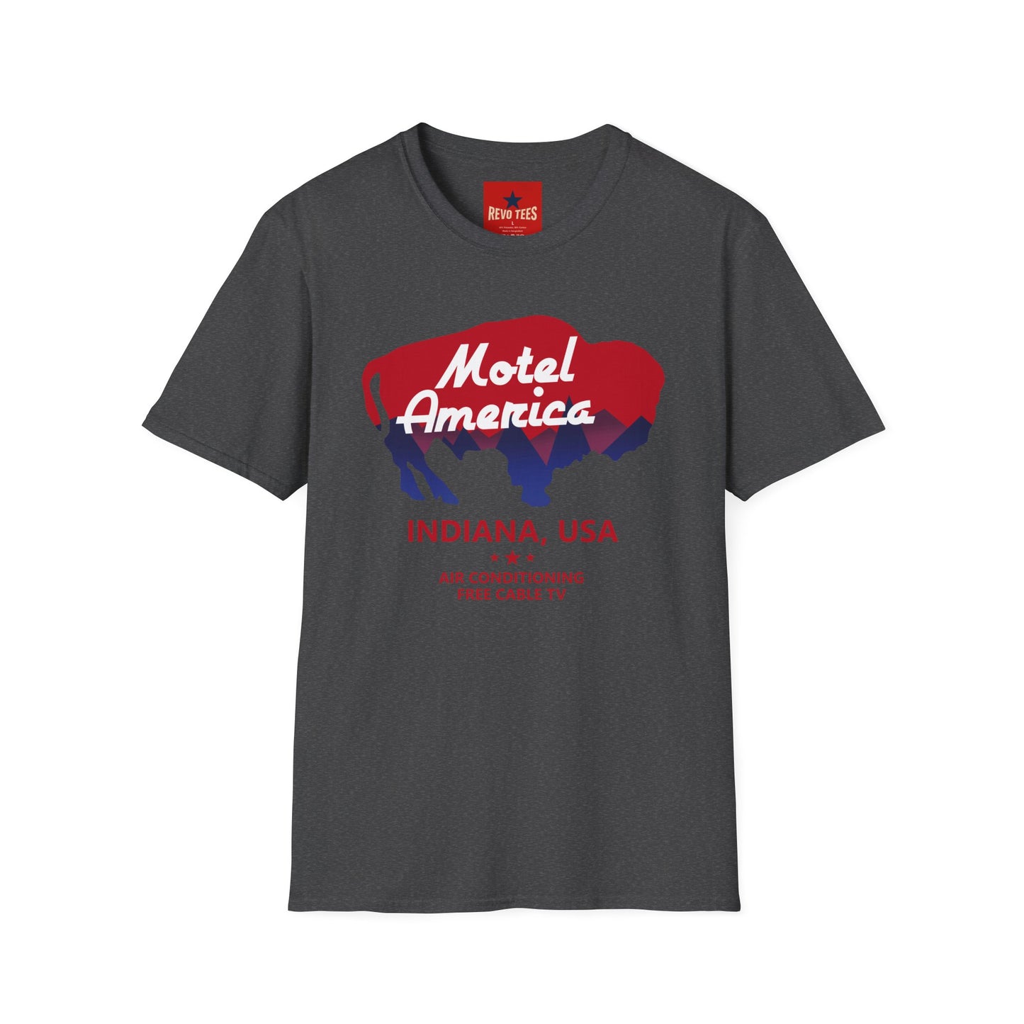 Motel America Buffalo T-Shirt — Retro Indiana Roadtrip Tee