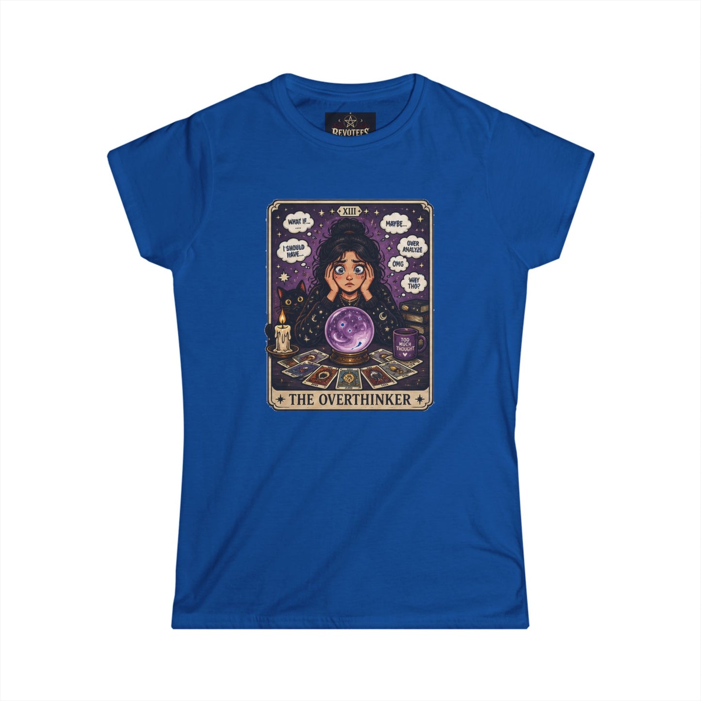 The Overthinker Tarot T‑Shirt — Women's Psychic Crystal Ball Tee